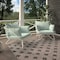 Cosco Novogratz Poolside Gossip Collection, Teddi Outdoor Lounge Chairs, 2-piece, Aqua Haze 88061AQHE - alternate 1